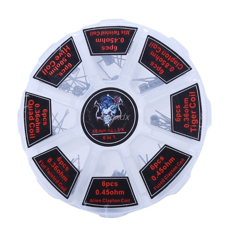 48pcs Pre Built Coils Rta Rda Flat Twisted Fused Clapton Qua - HD Wireless Product #3
