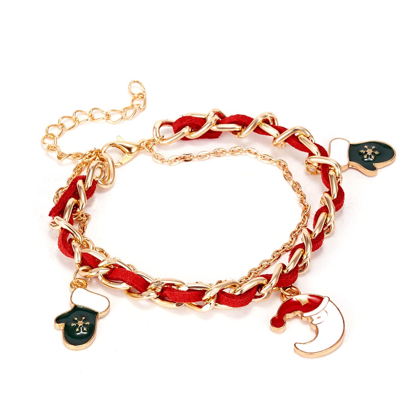Christmas multi-layer braided bracelet 3177522137422