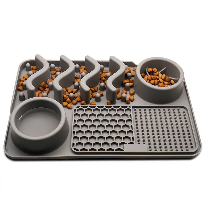 Dog Silicone Licking Pad Pet Licking Mat Silicone Smelling Mat Multifunctional Food Bowl Pets Supplies 31dfd548 87d2 48eb a9e