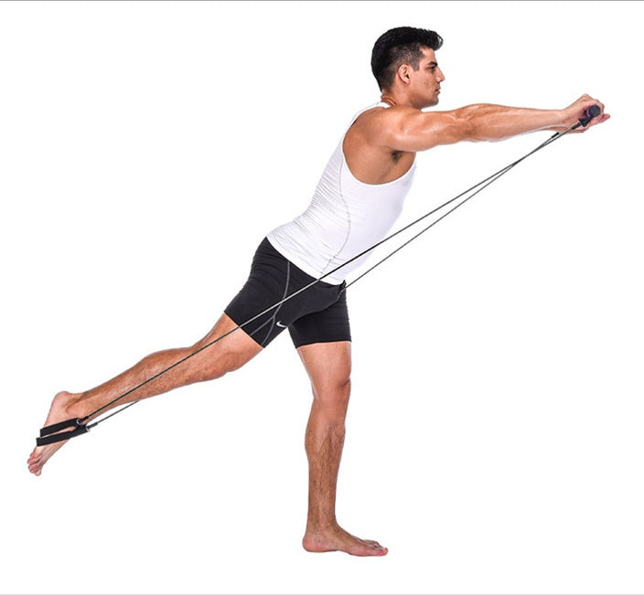 Yoga Crossfit Resistance Bands Exerciser Pull Rope Portable Gym Workout Pilates Bar Trainer Elastic Bands 3257183368255