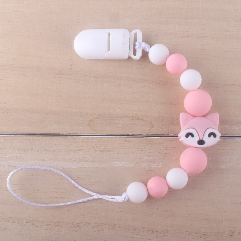 Baby silicone nipple chain clip 326607398119