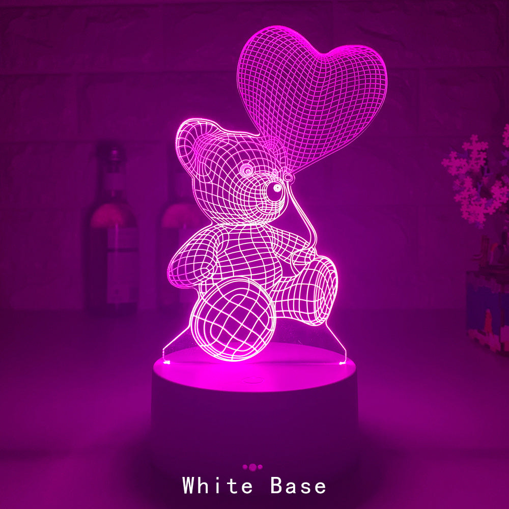 3D Lamp Acrylic USB LED Night Lights Neon Sign Lamp Xmas Christmas Decorations For Home Bedroom Birthday Decor Valentines Day Gifts - HD Wireless Product #7