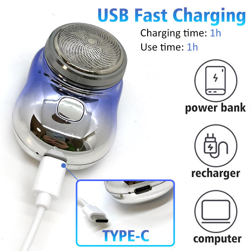 Mini Portable Face Cordless Shavers Rechargeable USB Electric Shaver Wet & Dry Painless Small Size Machine Shaving For Men 33