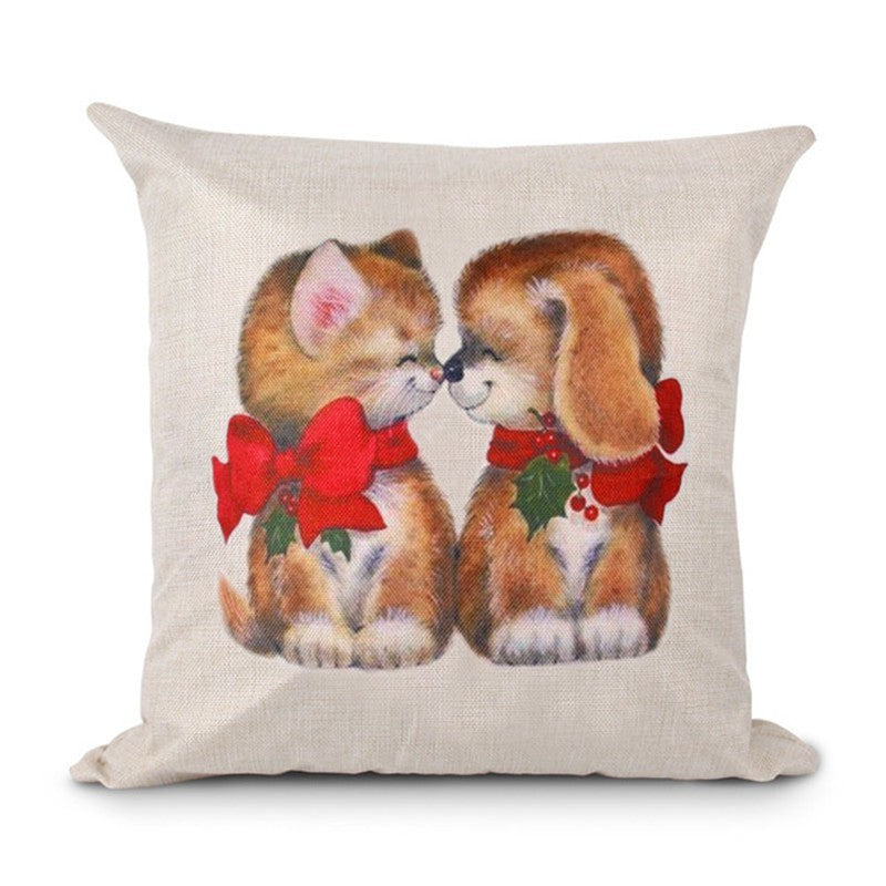 Christmas Hot-selling Home Sofa Office Creative Linen Pillowcase 3342418266945