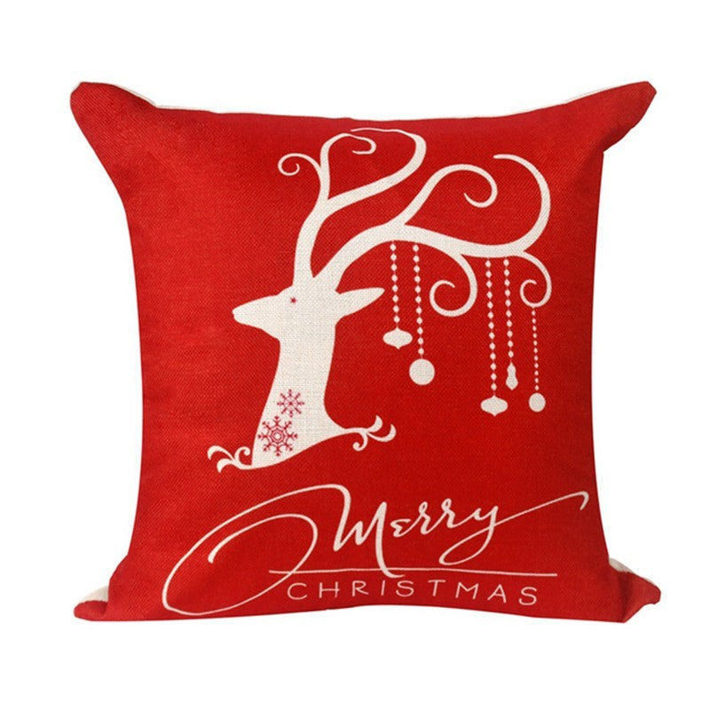 Christmas Hot-selling Home Sofa Office Creative Linen Pillowcase 335801287980