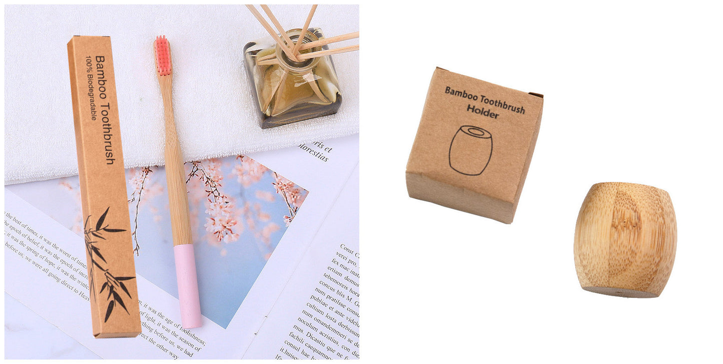 Natural bamboo handle round bamboo toothbrush 33813910 61b5 412e 94f2 c046da2b9d67