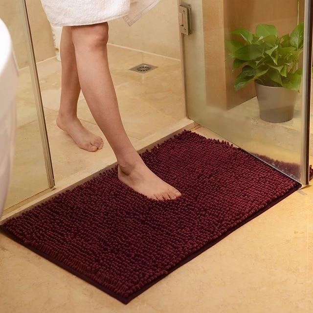 Chenille Absorbent Bathroom Non-slip Floor Mat 3392946170688