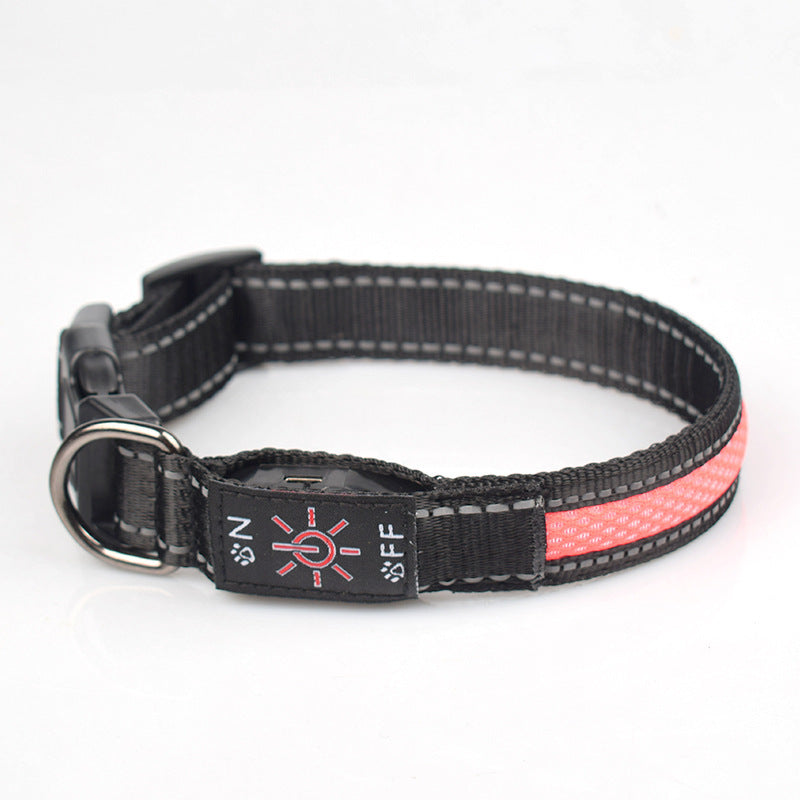 LED Luminous Nylon Mesh Pet Collar Type-c Charging Port Waterproof Dog 33f9aaaa 5692 450d 84c7 04cb16cf48bd