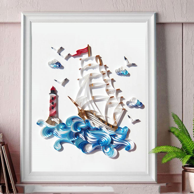 Quilted Paper Illustration Material Package Set Lobby Decoration Painting Slot 340796e1 3783 44c2 866a 1ebe2dd2bc1d