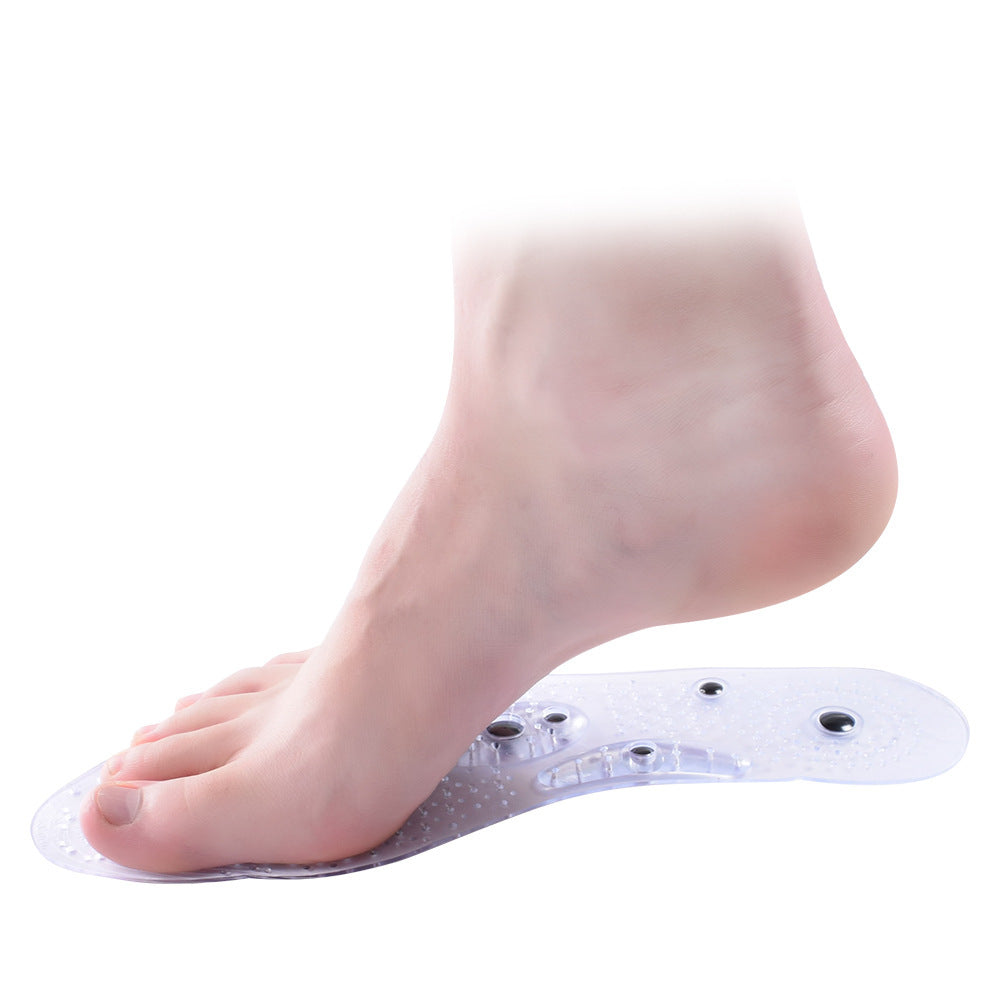 Transparent magnetic therapy insole with 8 magnets 3412468941851