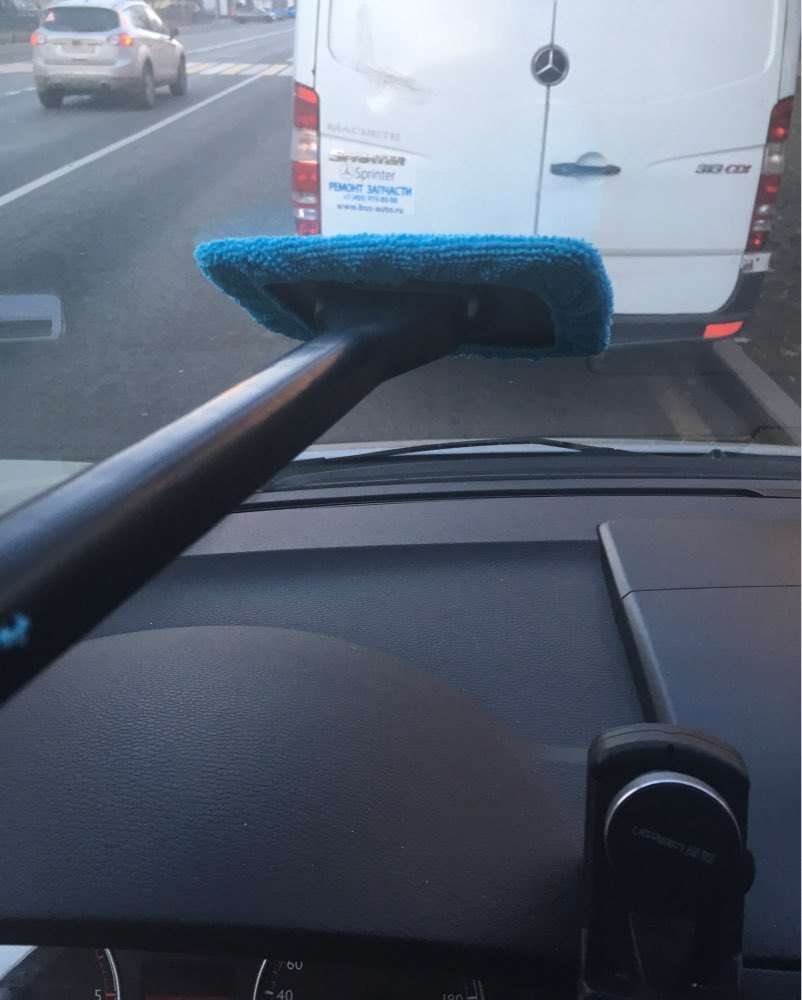 Car Window Pivoting Microfiber Cleaner Auto Window Cleaner 3416617320993