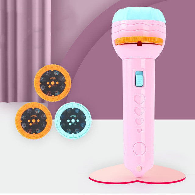 Cartoon Projection Flashlight 80 Patterns Creative Children Flashlight Toy Projector Baby Toys Bedtime Story Book 345c3724 b4