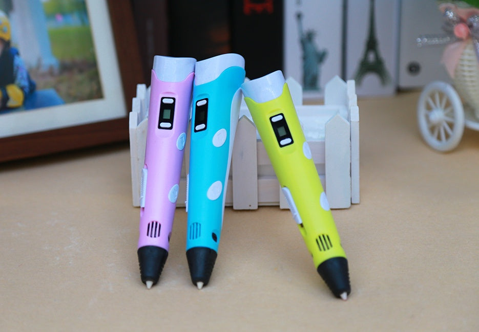 3D print pen 3D pen two generation graffiti 3D stereoscopic paintbrush children puzzle painting toys - 图片 5