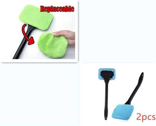 Car Window Pivoting Microfiber Cleaner Auto Window Cleaner 3506641188374
