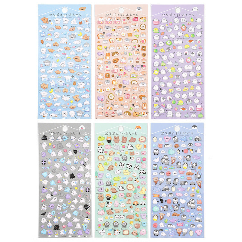 Cartoon Animal Foam Particles Bubble Dstereo Phone Case DIY Decorative Sticker 35372b40 db11 454a b732 c4936f77083d