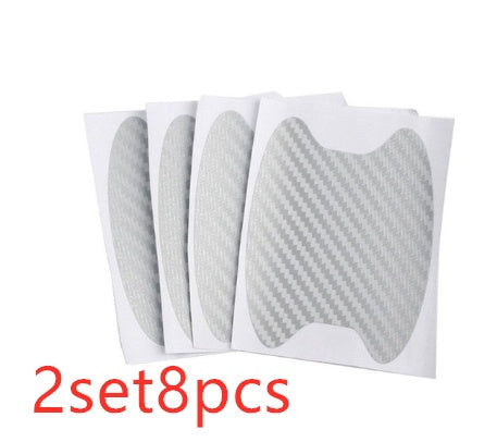 4pcs Set Of Door Stickers Carbon Fiber Scratch-resistant Car Handle Stickers - HD Wireless Product #9