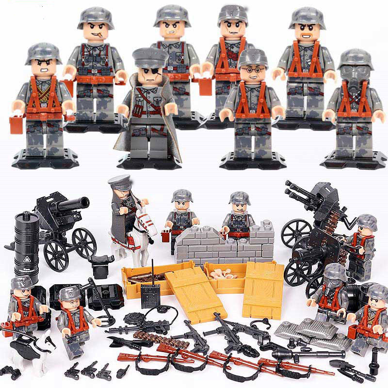 Military Minifigure Small Particle Building Block Toy 359917414240