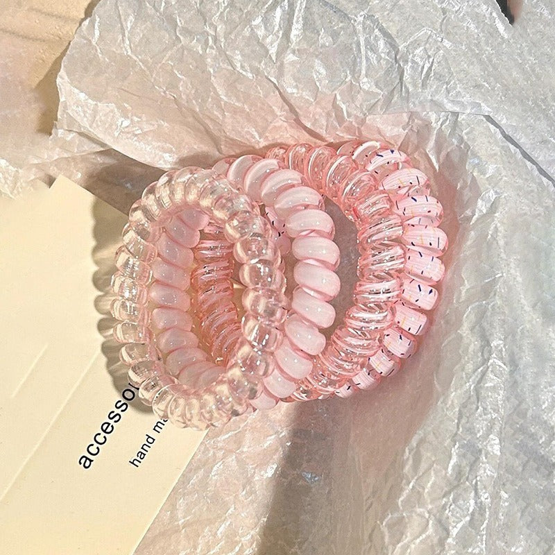 Telephone Wire Hair Ties Hair Rope Hair-binding High Elasticity Not Tight Hair 35a1c77b 51ad 45d0 b893 05ad9fda3f2f