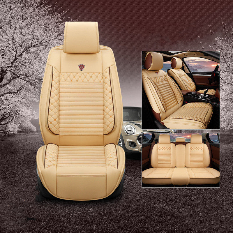 Four Seasons Universal Fully Surrounded Five-seat Car Leather Embroidery Car Mats 35d461c9 5a84 49be a12e 987c4fb98af3