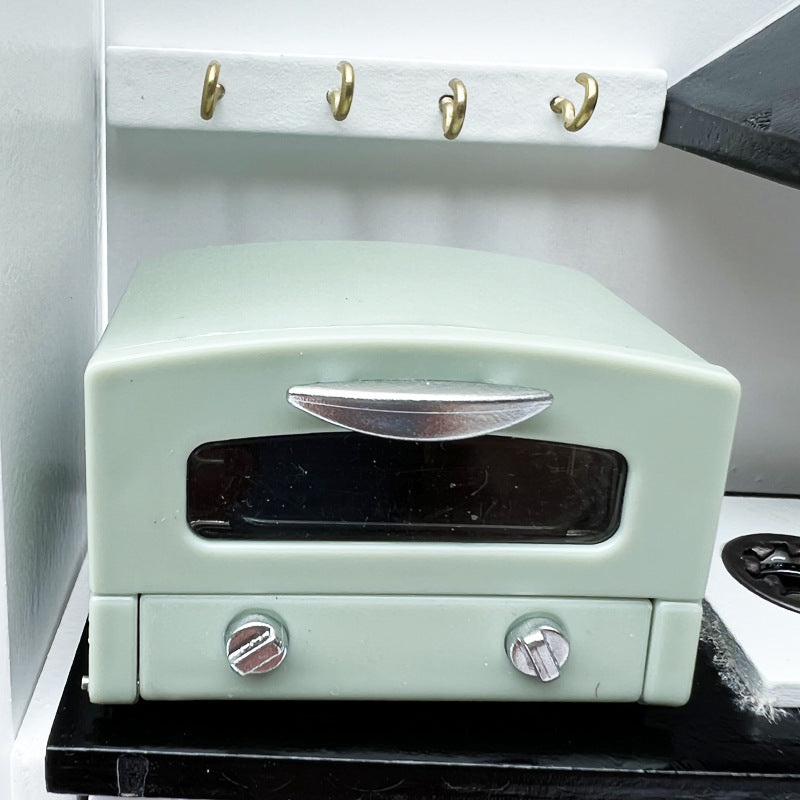112 Dollhouse Mini Model Miniature Three-color Oven Coffee Machine - HD Wireless Product #8