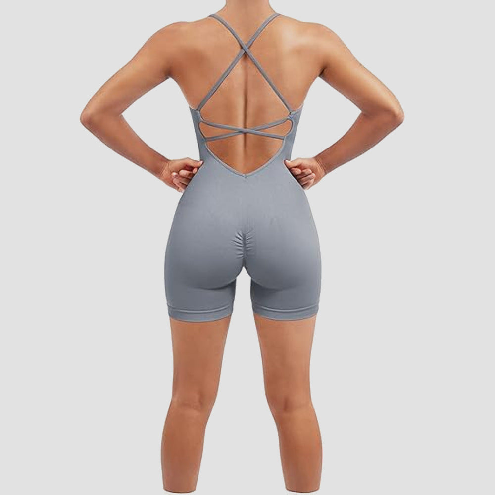 European And American Seamless Sexy Peach Hip One-piece Fitness Clothes Thread Quick-drying 360dcc8d 6424 4a2e 9e36 5d7f33f0d