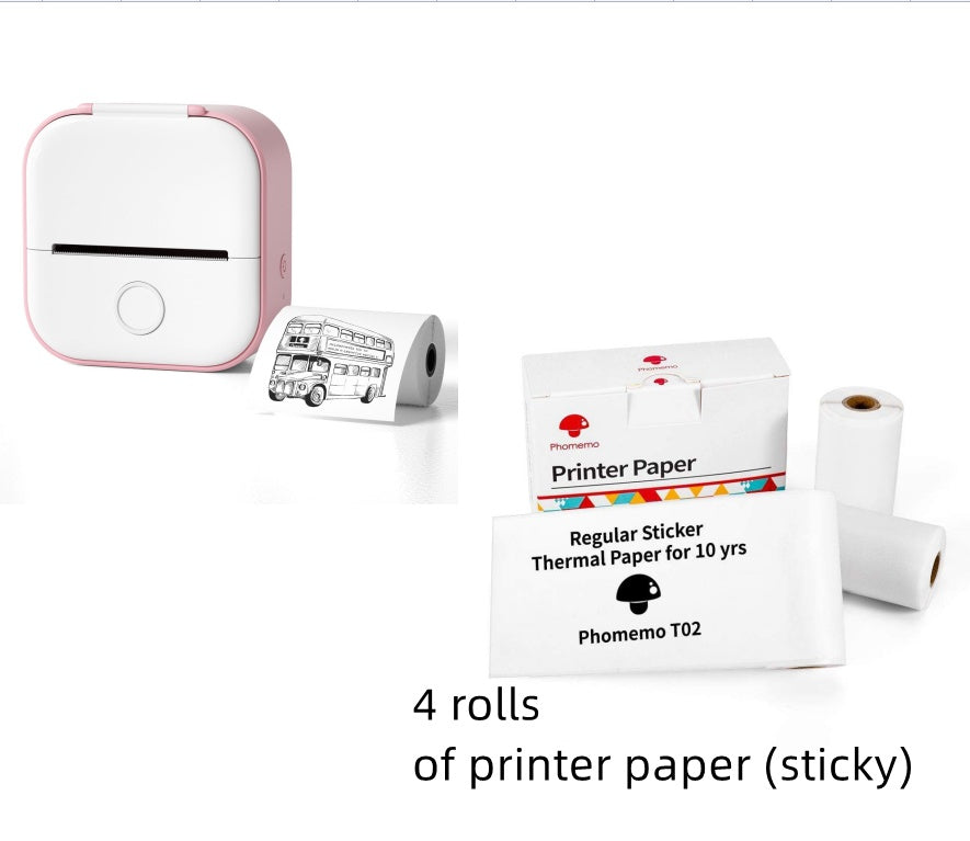 Portable Mini Thermal Label Printer Home Photo Printer Student Wrong Question Printer Bluetooth-compatible Mini Label Printer Price Tag - 图片 14