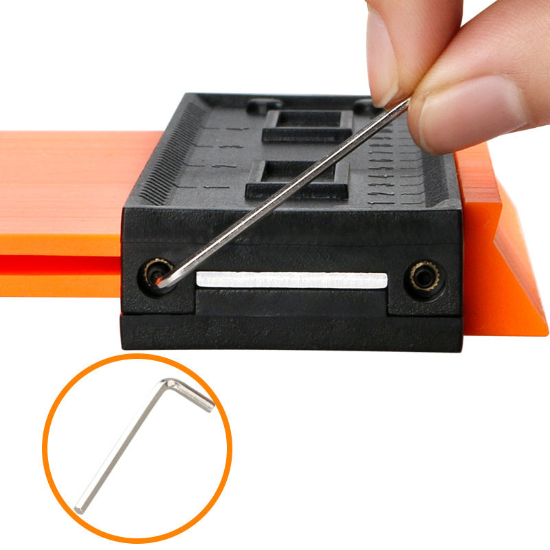 5 10 Inch Contour Gauge Template Plastic Measuring Contour Gauge Duplicator Tiles Edge Shaping Measure Ruler Measuring Tool - 图片 2