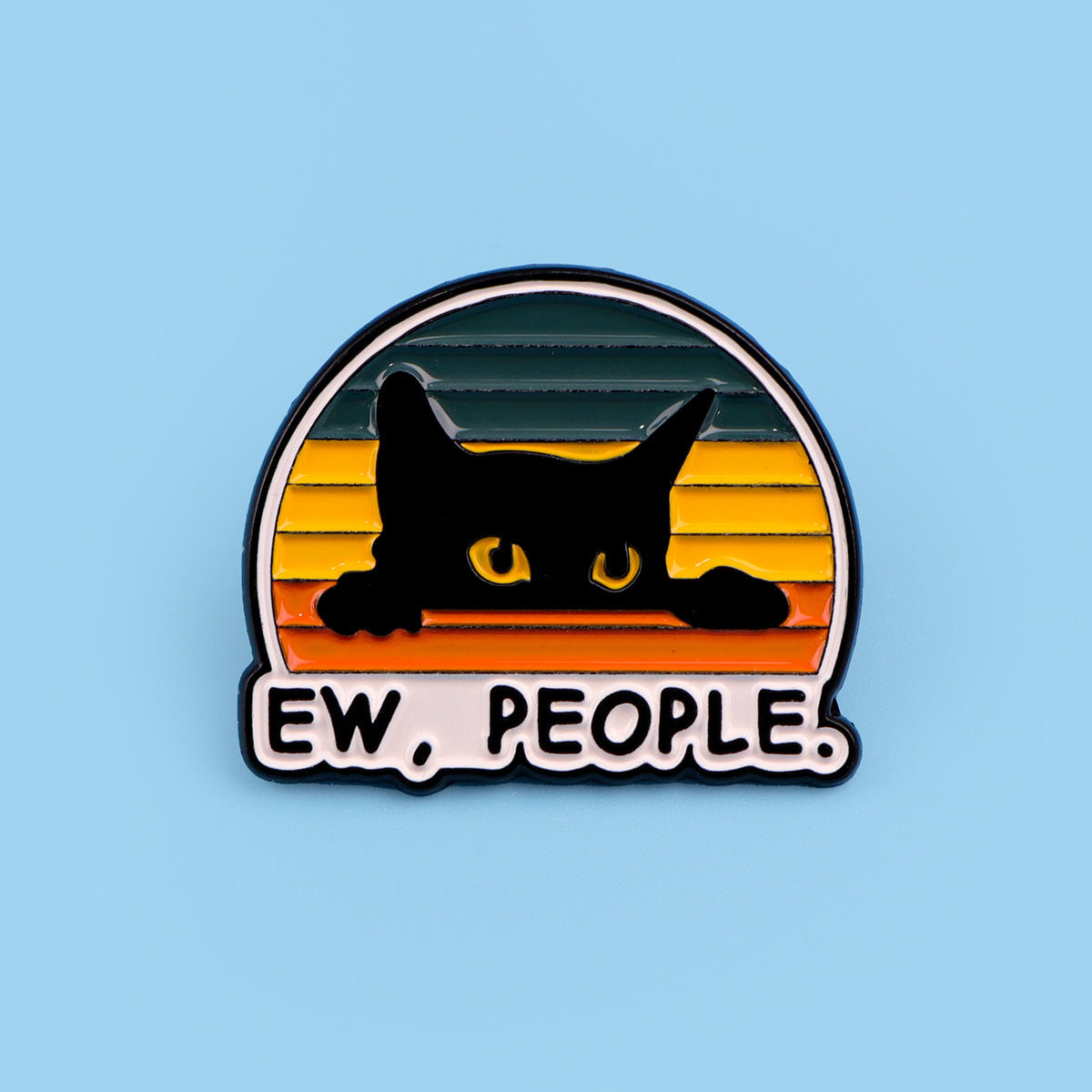 Creative Cartoon Cute Black Cat Alloy Brooch 37506b80 a515 4a81 97aa a61e12b11d7d