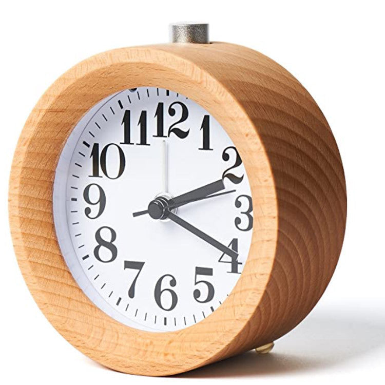 Solid Beech Wood Student Bedside Silent Snooze Alarm Clock 3796915198013 8b838006 c037 442c 989d 8b34f6b78d73