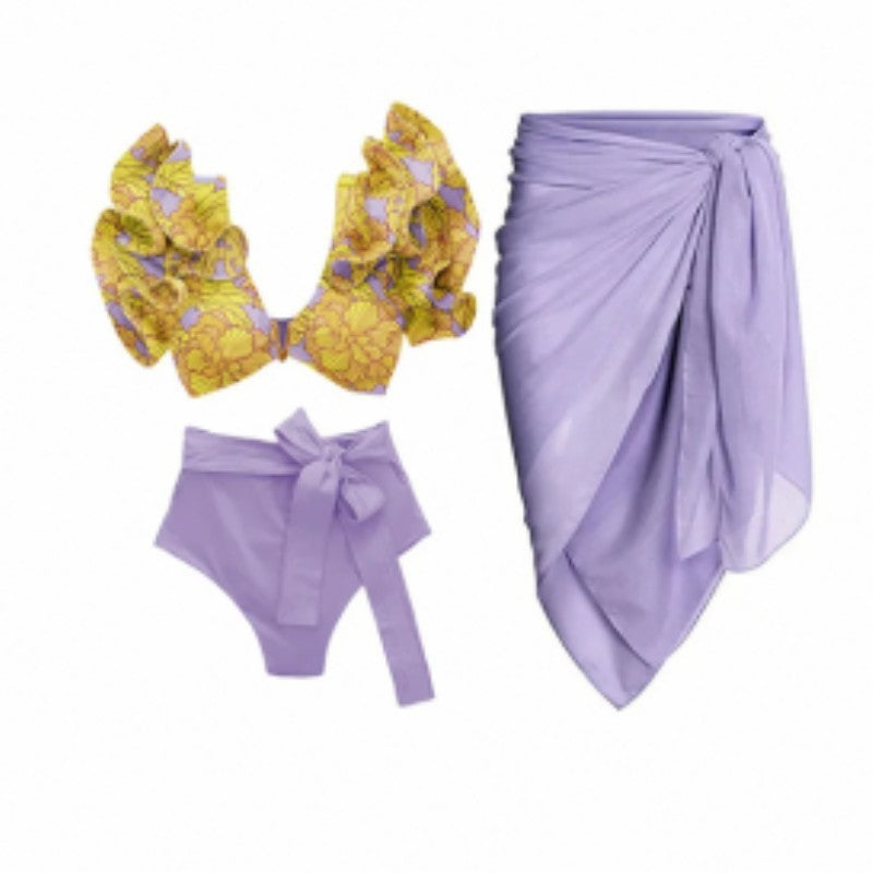 Siamese Conservative Covering Belly Thin Swimsuit French Retro One-piece Bikini 37cb11cc 8436 468b 9fbf 85ed60346b2d