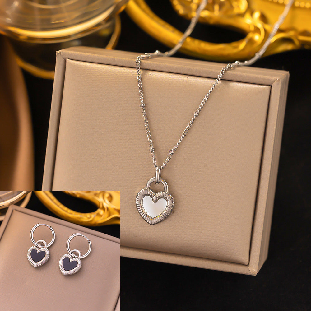 Stainless Steel Necklace Earrings Women's Jewelry Suit 37d3e2cc 530a 4b92 acaa df736d0cee0d