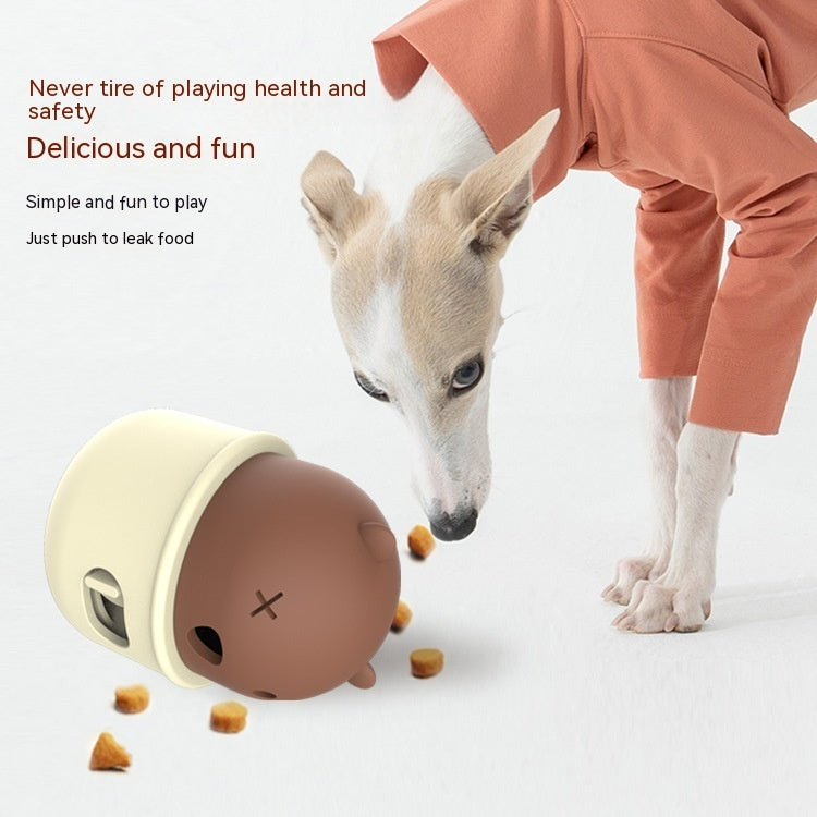 Pets Leakage Food Feeder Dog Interactive Training Toy Ball Natural Rubber Chew Dog Food Ball Snack Food Feeder Cat Puzzle Gam