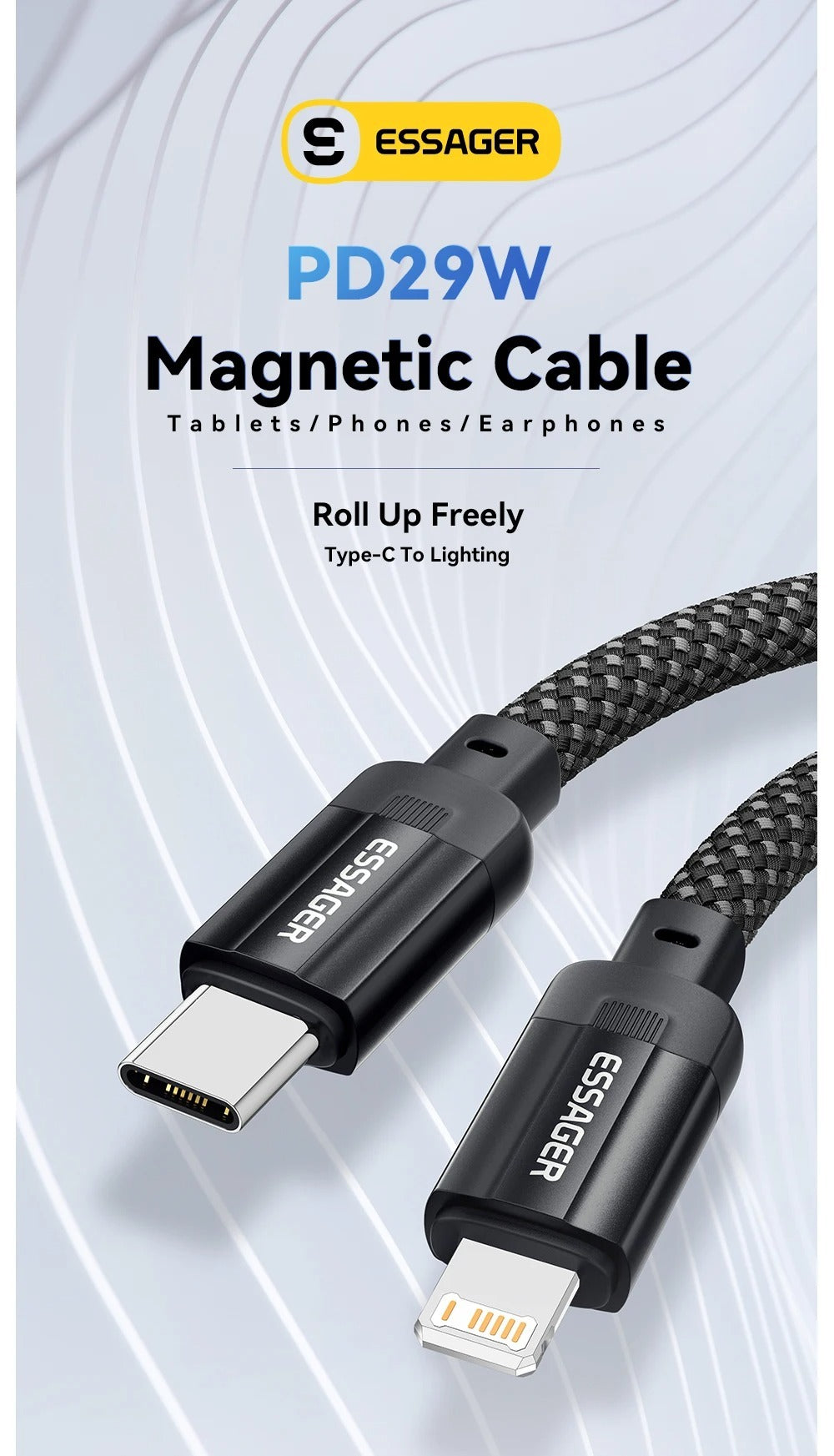 Magnetic Data Cable Suitable For 14 Mobile Phone Tablet Fast Charging - 图片 6