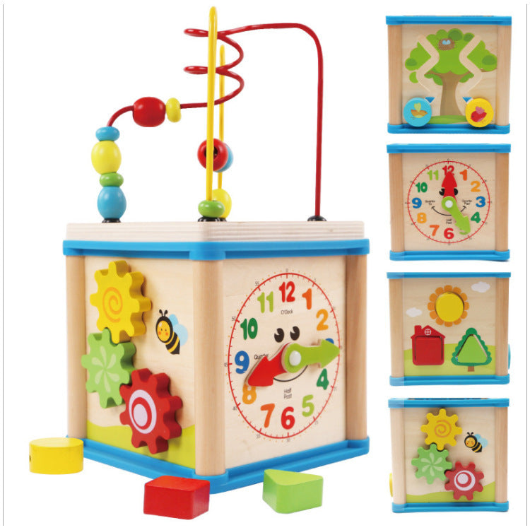 Children beaded around beads to develop educational toys 385762086447