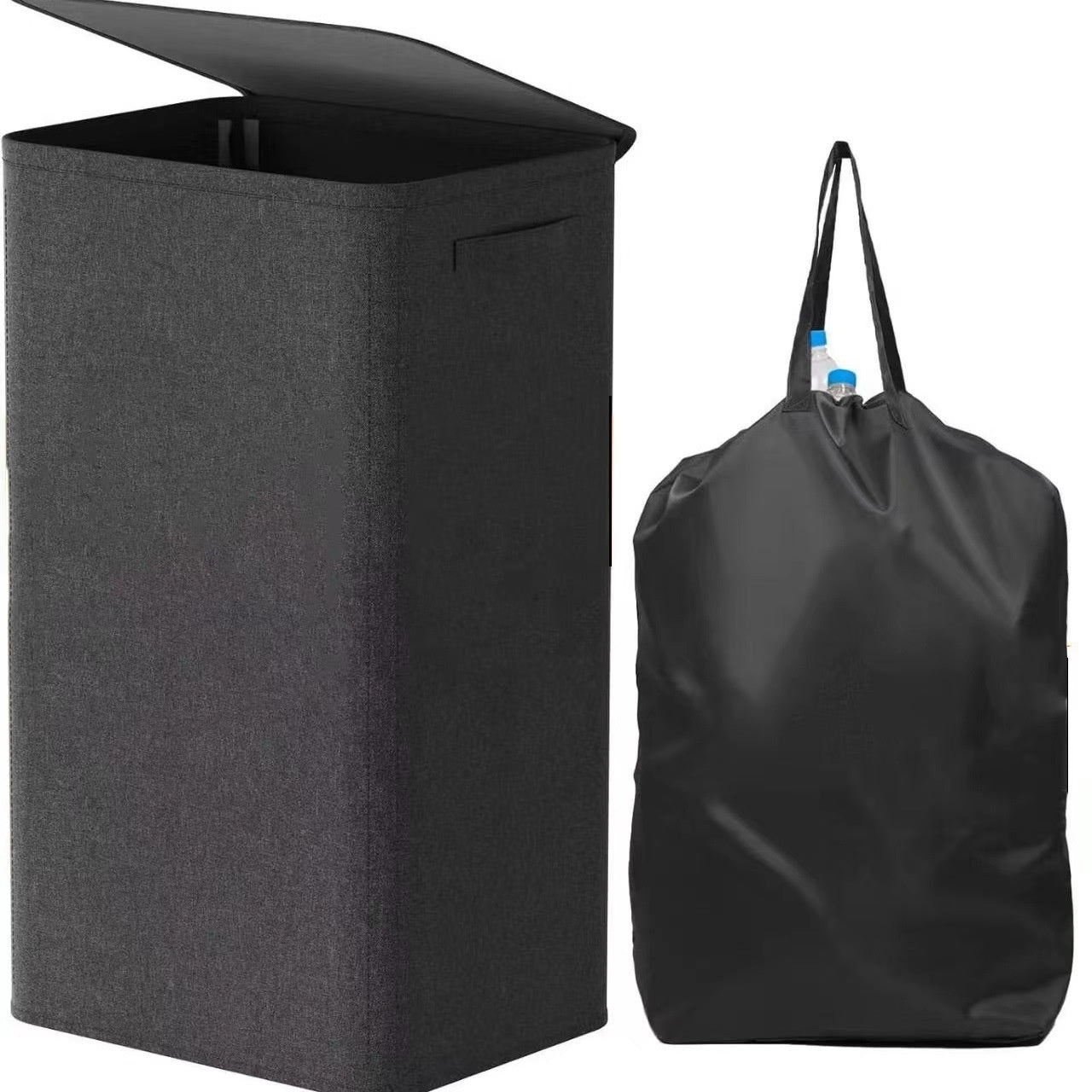 Oxford Cloth Dirty Clothes Folding Dirty Clothes Basket Dustproof With Cover Storage Basket