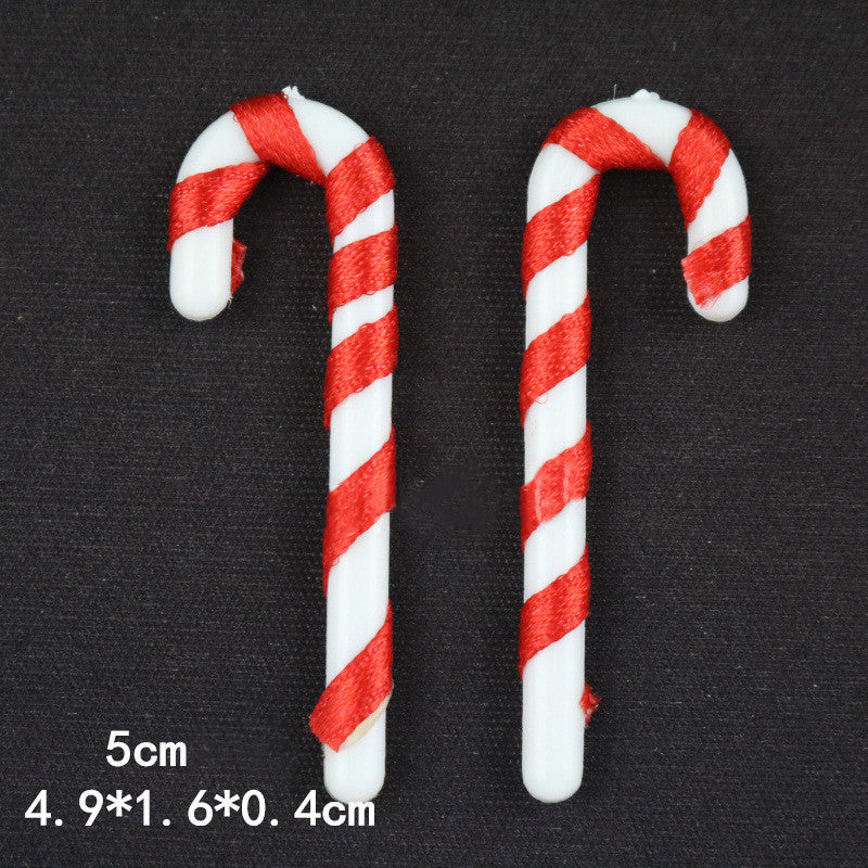Christmas Walking Stick For The Elderly White Body With Ribbon 38ab4334 2613 47b0 9072 4c9ff9058688