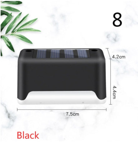 New Upgrade Waterproof LED Solar Fence Lamp Solar Deck Lights Solar Step Light Outdoor For Patio Stairs Garden Pathway Step Y