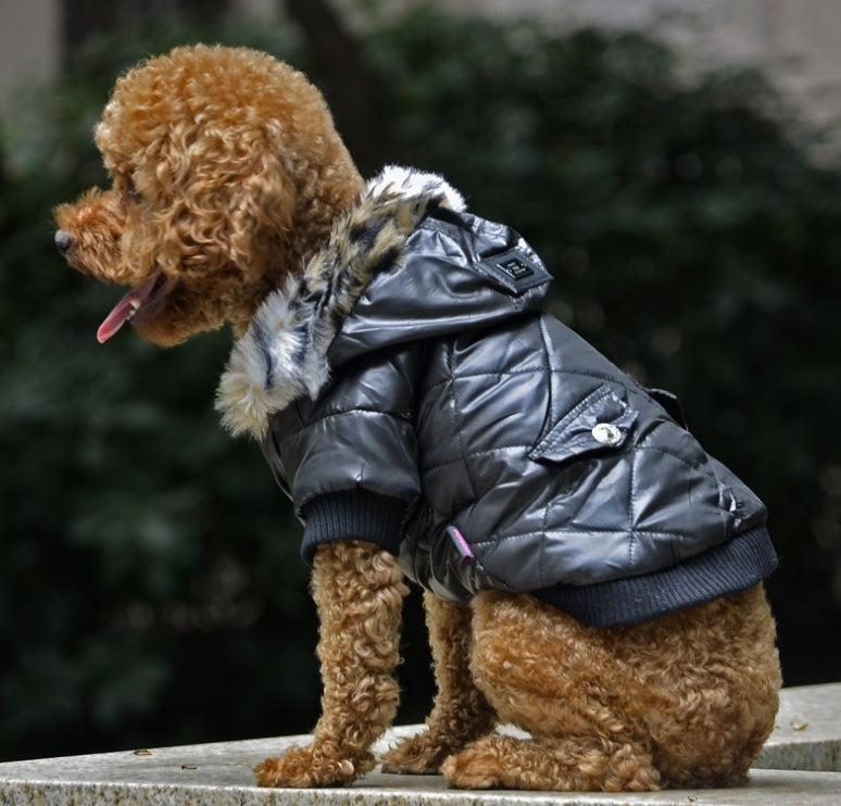 Cross-border pet supplies pet clothes dog clothes autumn and winter fur collar coat pet dog clothing 392640769920