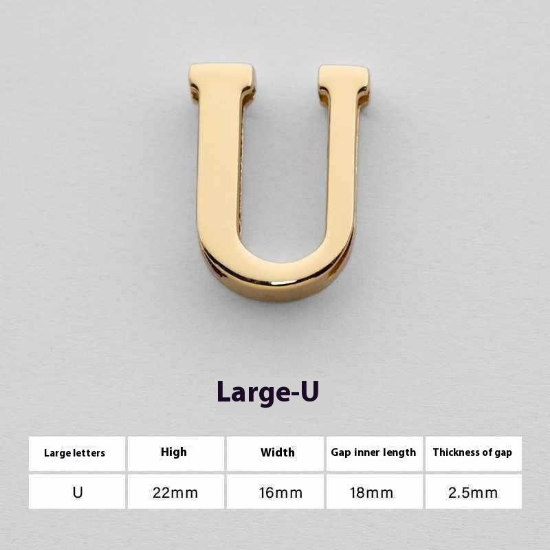 U Perforated 26 English Letters Hardware Accessories 393b9888 19be 4da6 9ca3 32ded5219389 trans