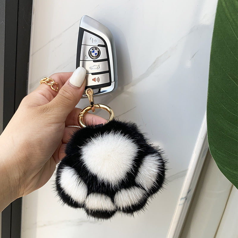 Cat Claw Mink Fur Imitation Fur Hanging Ornament Key Chain 395bdb2c b1ab 4a4c 865e cb3875a3dd8c