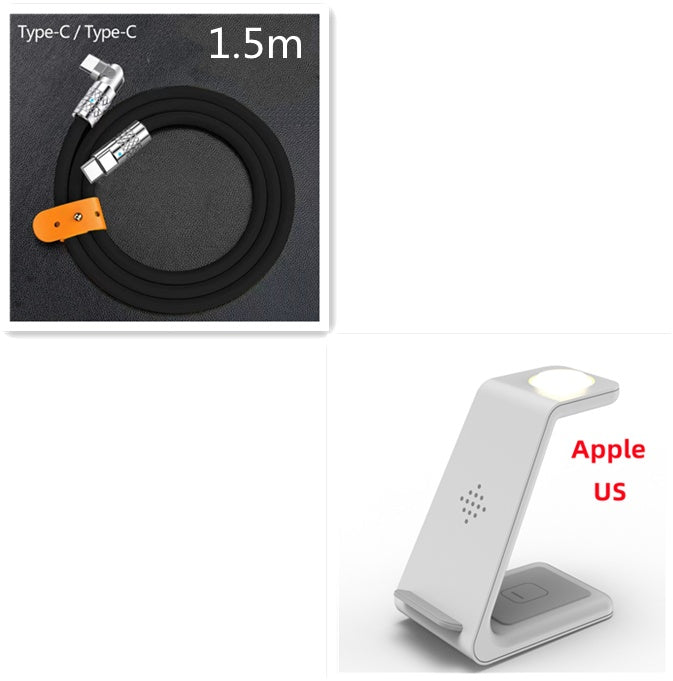 3 In 1 Fast Charging Station Wireless Charger Stand Wireless Quick Charge Dock For Phone Holder - 图片 31