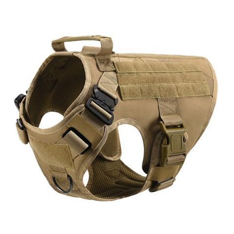 Military Tactical Dog Harness German Shepherd Adjustable Pet Dog Back 3974544776700