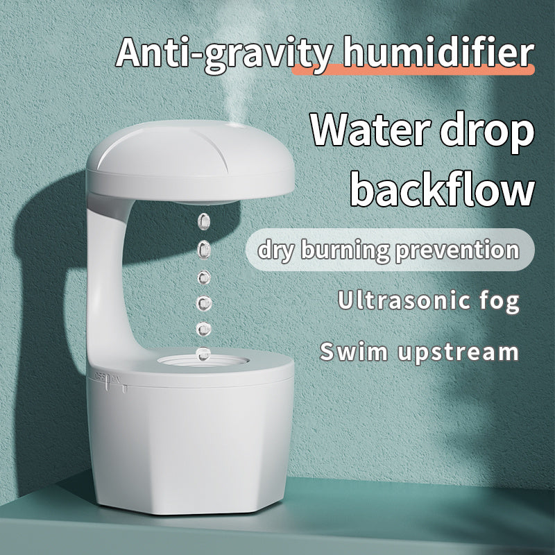 New Arrival Portable 800ml H2o Anti Gravity Usb Air Water Droplet Cool Mist Smooth Sailing Aromatherapy Humidifier For Bedroo