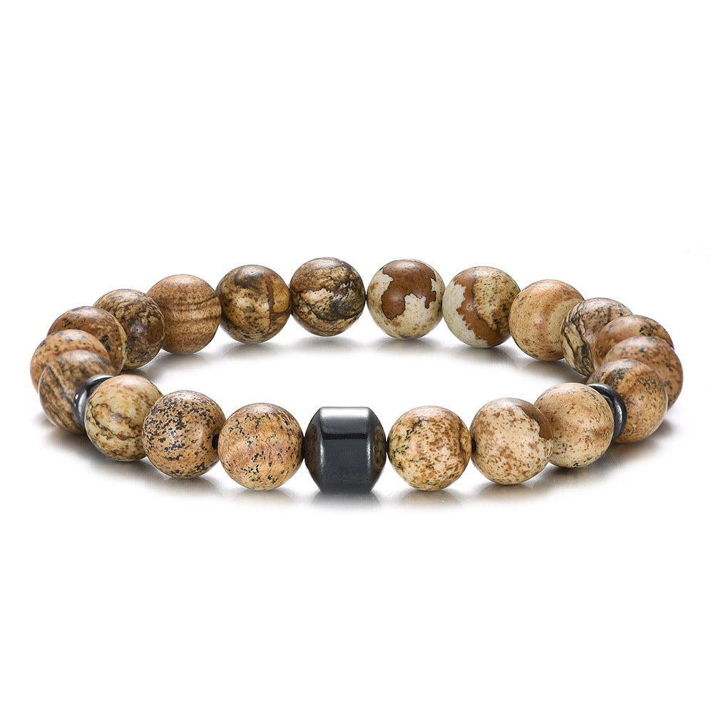Volcanic Rock Tiger Eye Bead Bracelet 3a1313c7 db8e 4165 a07a be7b6c1f2845