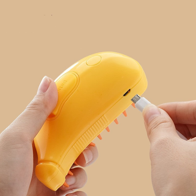 3 In 1 Pet Steam Brush Cat Dog Cleaning Steamy Spray Massage Beauty Comb Hair Removal Grooming Supplies Pets Accessories - HD Wireless Product #4