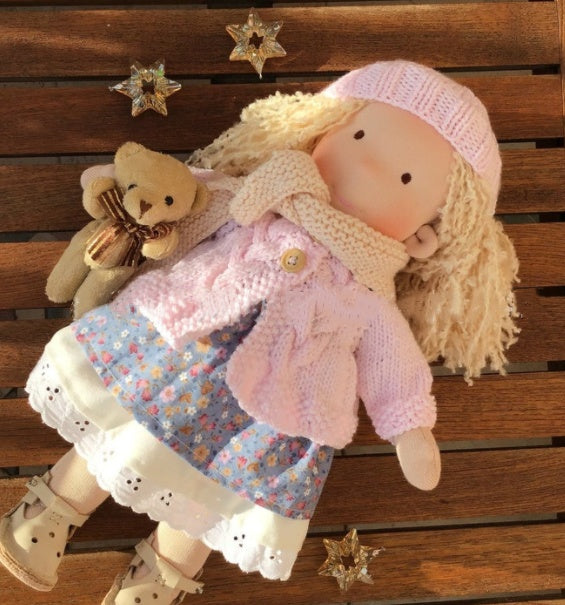 Handmade Plush Doll Golden Curly Girl Finished Product 3b518bf8 c8ff 423f a685 d997c4c4e85a