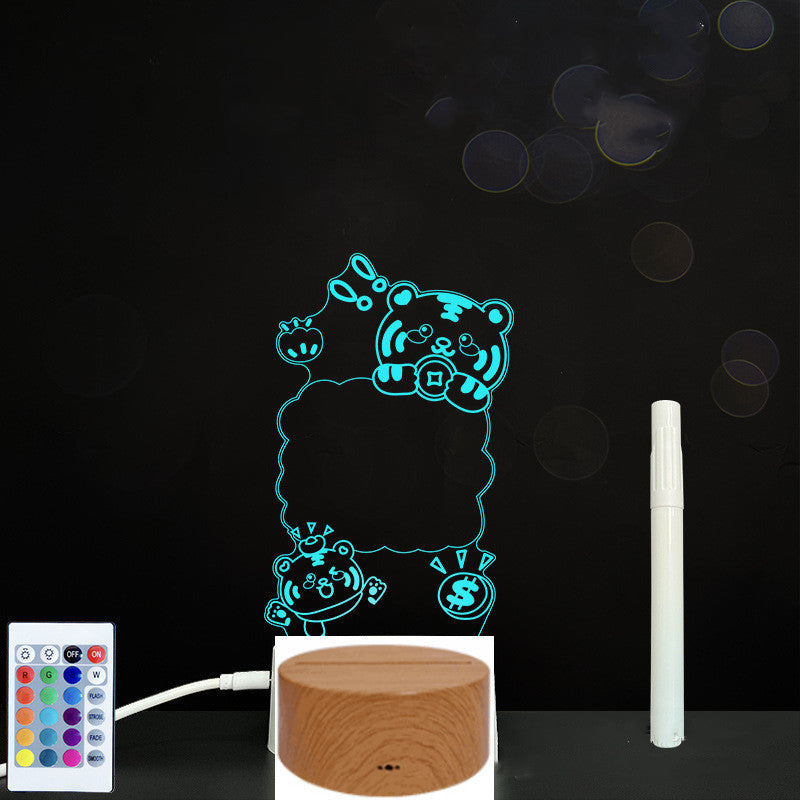3D Acrylic Board Handwriting Message Board LED Light - HD Wireless Product #68