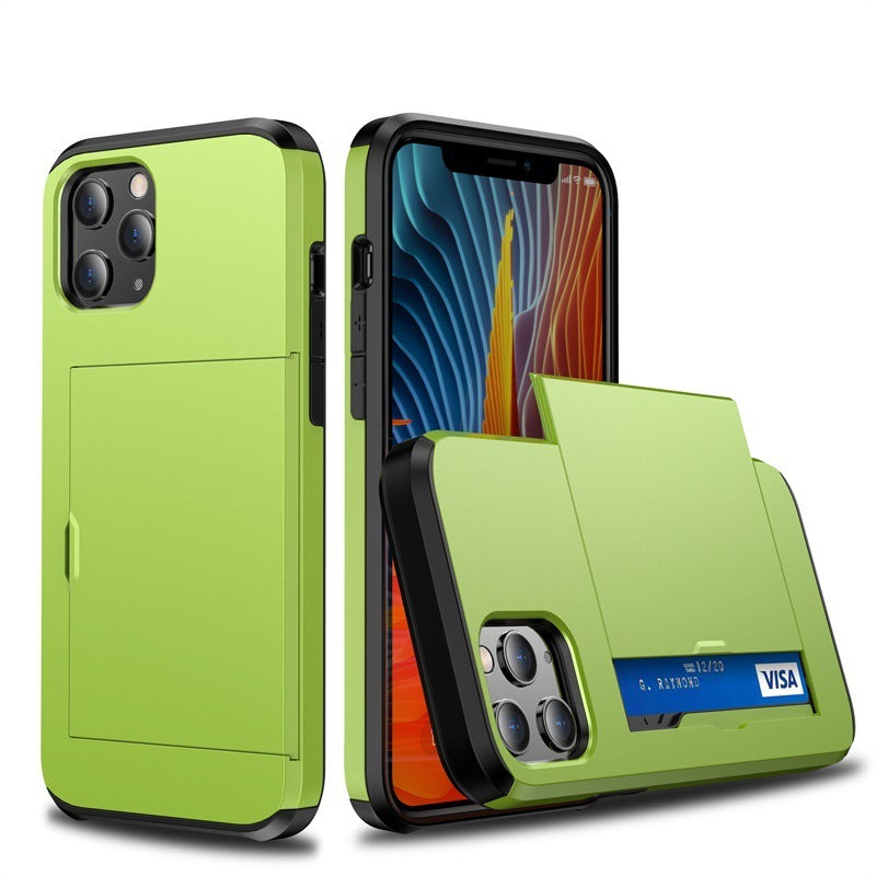 Mobile Phone Case Sliding Cover Card Two-in-one Anti-drop Wallet Protective Wallet Credit Card Holder 3b7b18a4 6271 4b1e afad