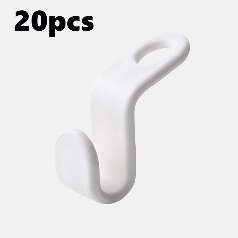 Plastic Closet Stack Hanger Rack Multi-function Wardrobe Space-saving Hanger Hook Coat Hook Bedroom Storage Wardrobe Organize