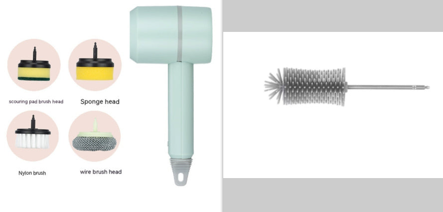 Electric Cleaning Brush Dishwashing Brush Automatic Wireless USB Rechargeable Professional Kitchen Bathtub Tile Cleaning Brus